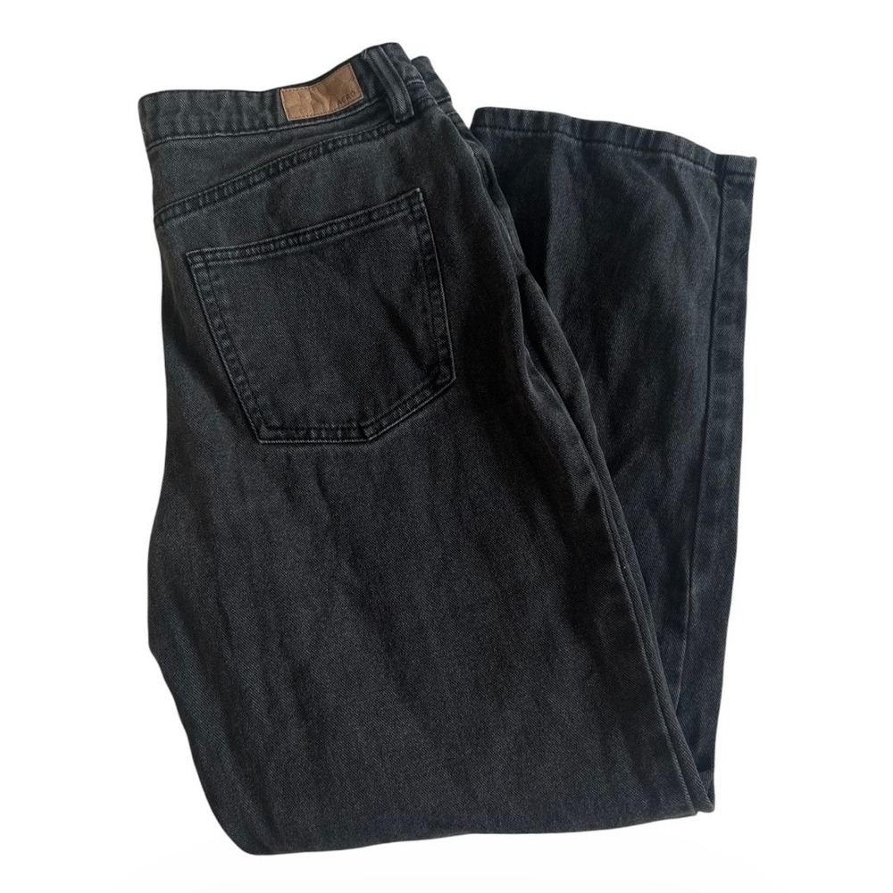 Aeropostale 90s Baggy Jeans Womens 8 Black High Rise Relaxed